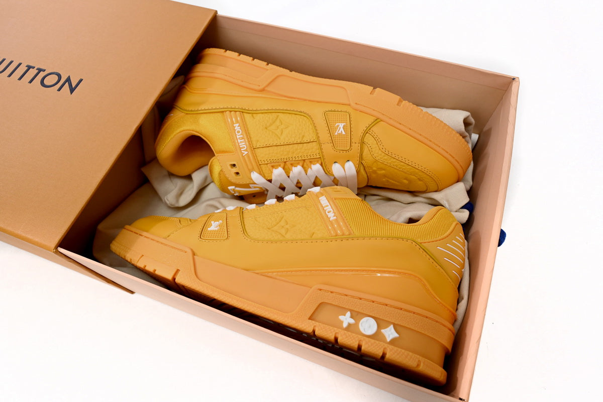 Louis Vuitton Trainer ‘ All Yellow Embossing'