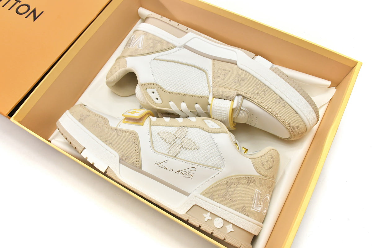 Louis Vuitton Trainer ‘Beige Cloth Cover’