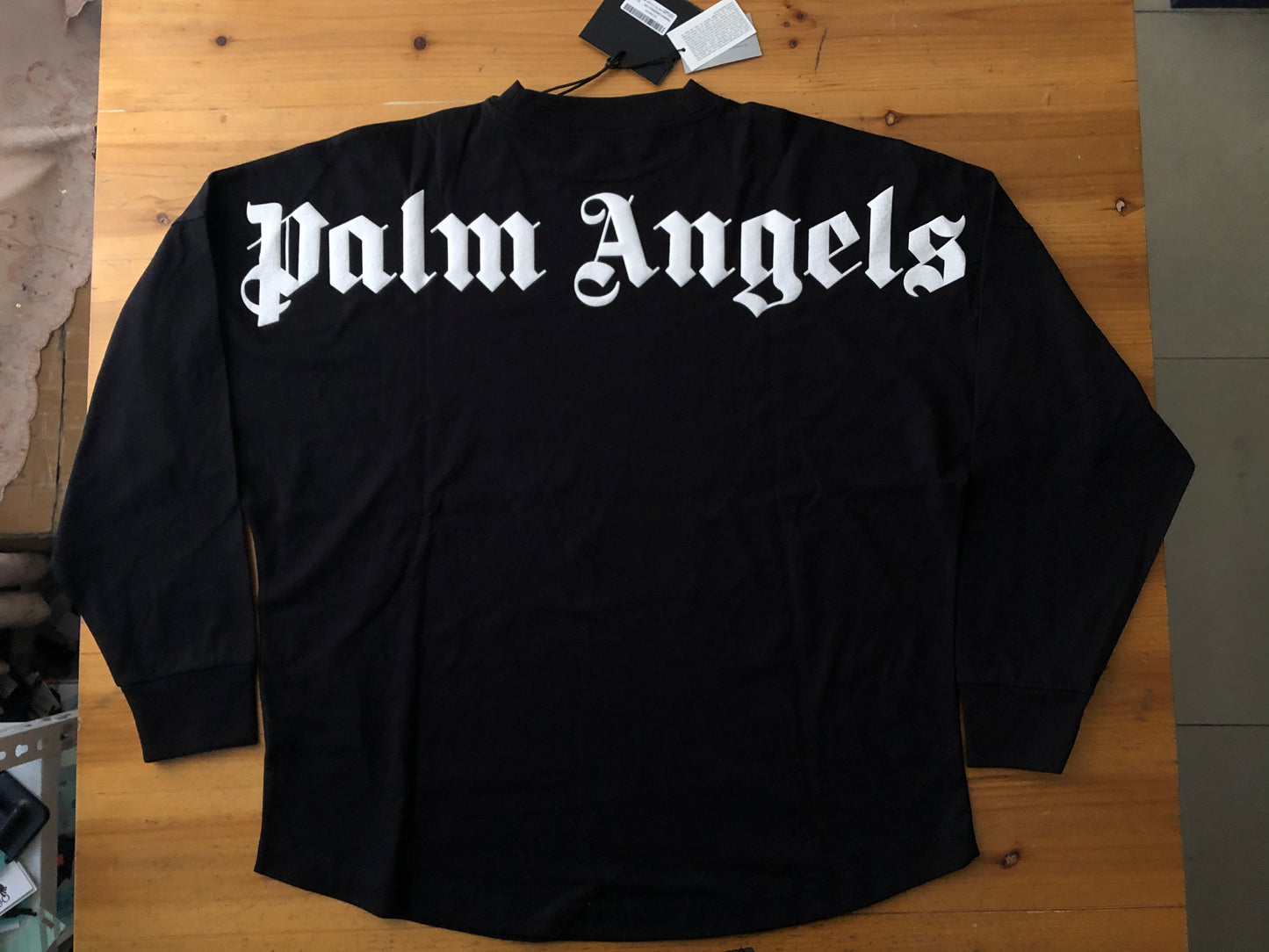 Palm Angels 'Letters Neckline' Long Sleeve Oversized
