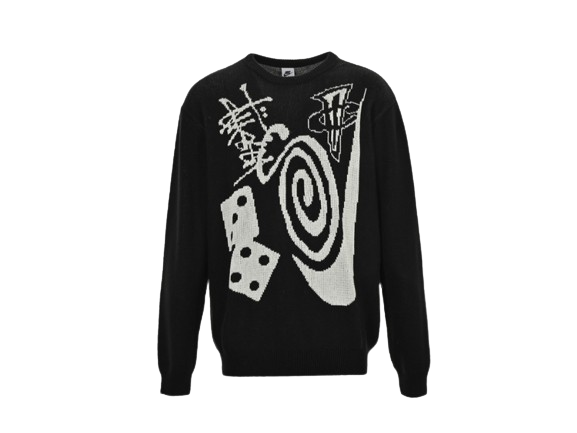 Stussy Crew-Neck knitted Sweater 'Nike'