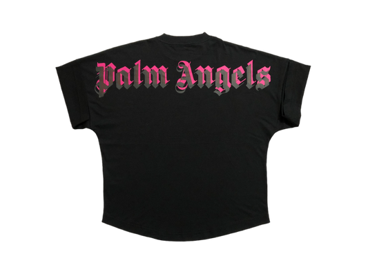 Palm Angels 'Letters Neckline Black' Oversize T-shirt