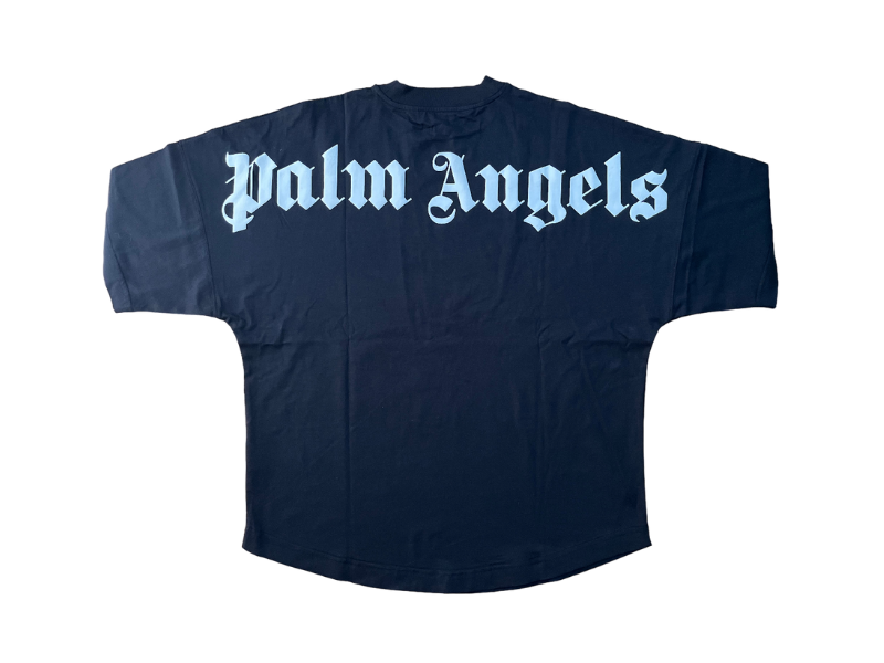 Palm Angels 'Letters Neckline Blue' Oversize T-shirt