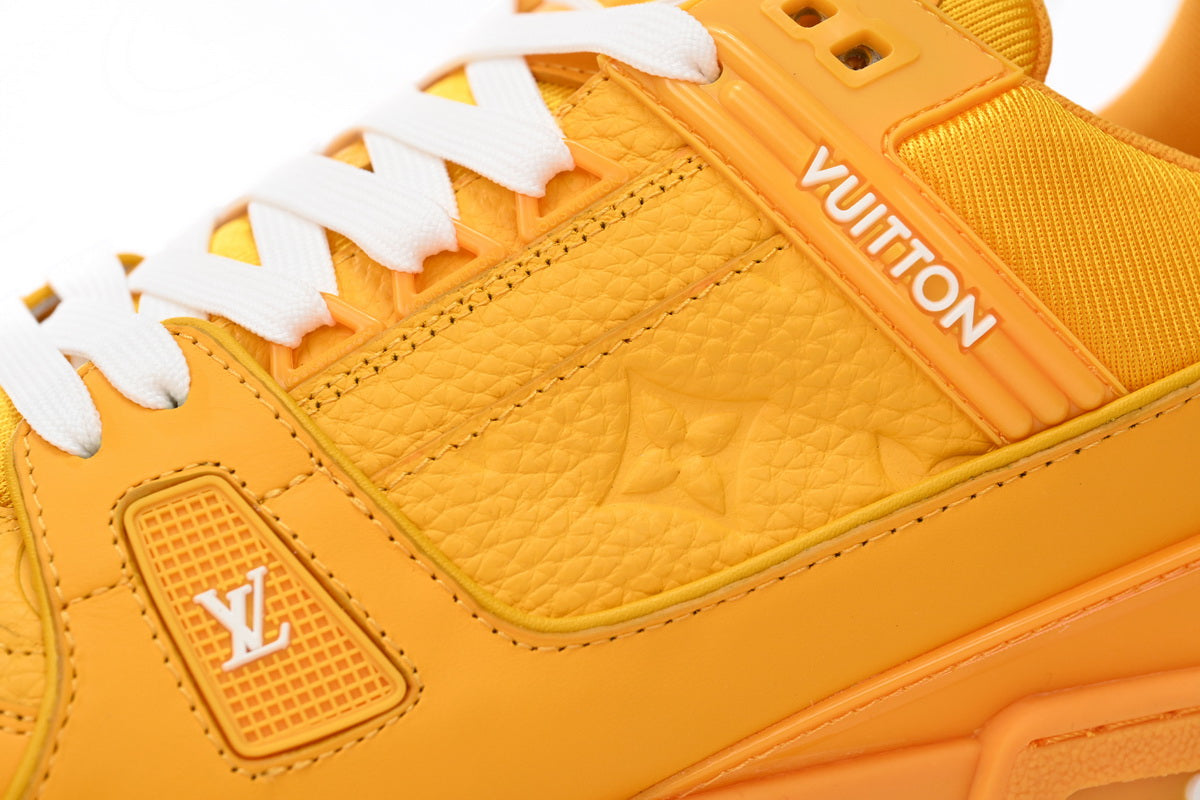 Louis Vuitton Trainer ‘ All Yellow Embossing'