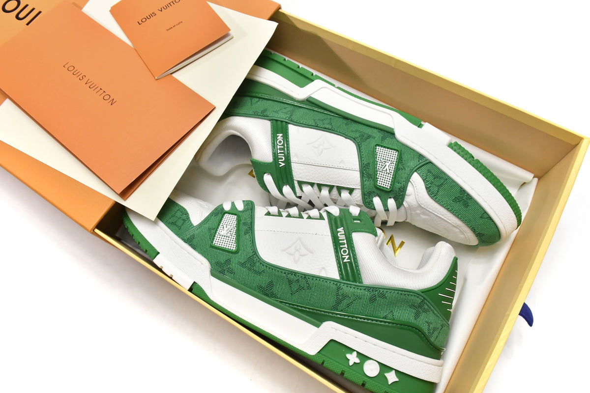 Louis Vuitton Trainer ‘Green Cloth Surface'