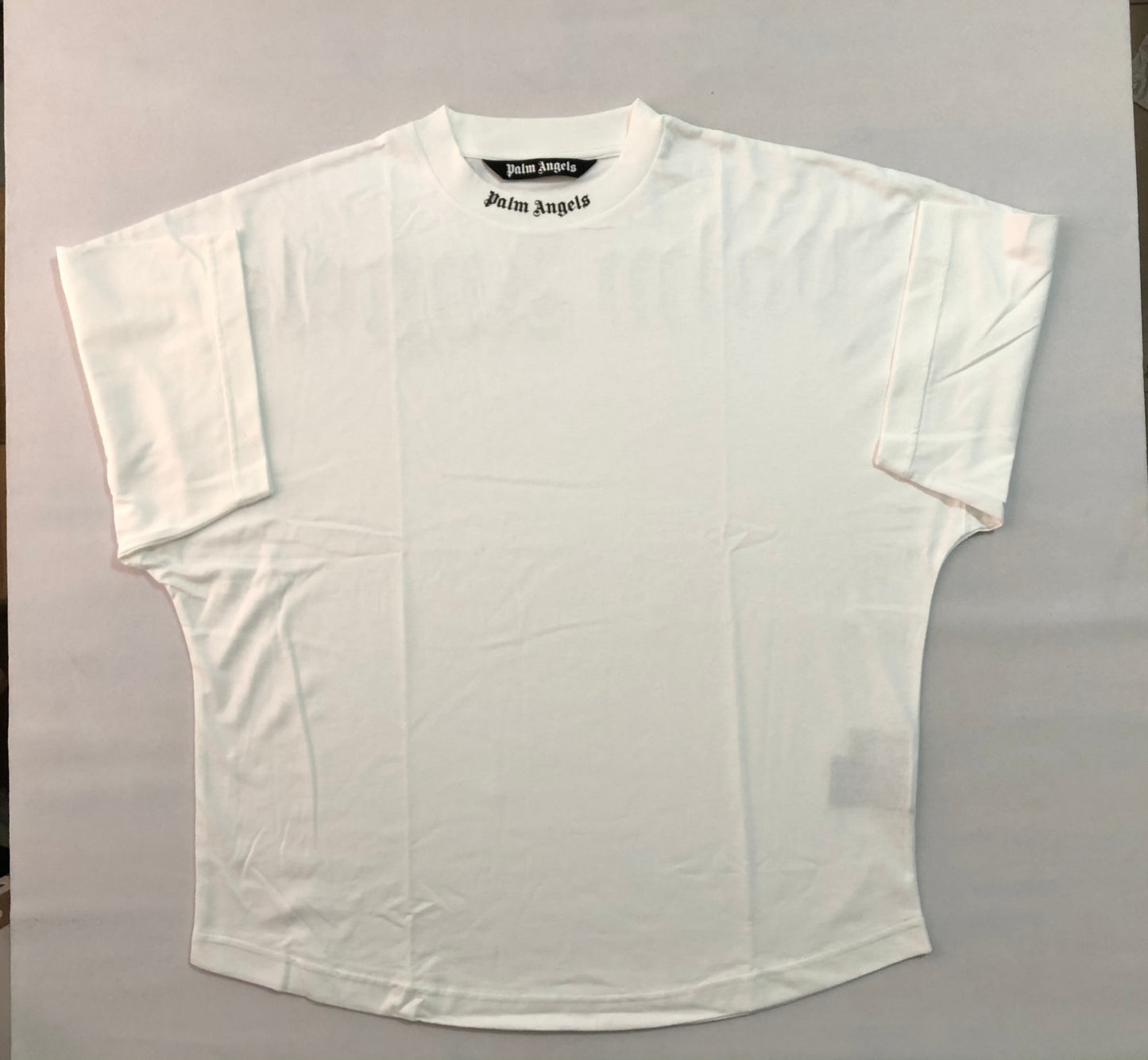Palm Angels 'Letters Neckline White' Oversize T-shirt