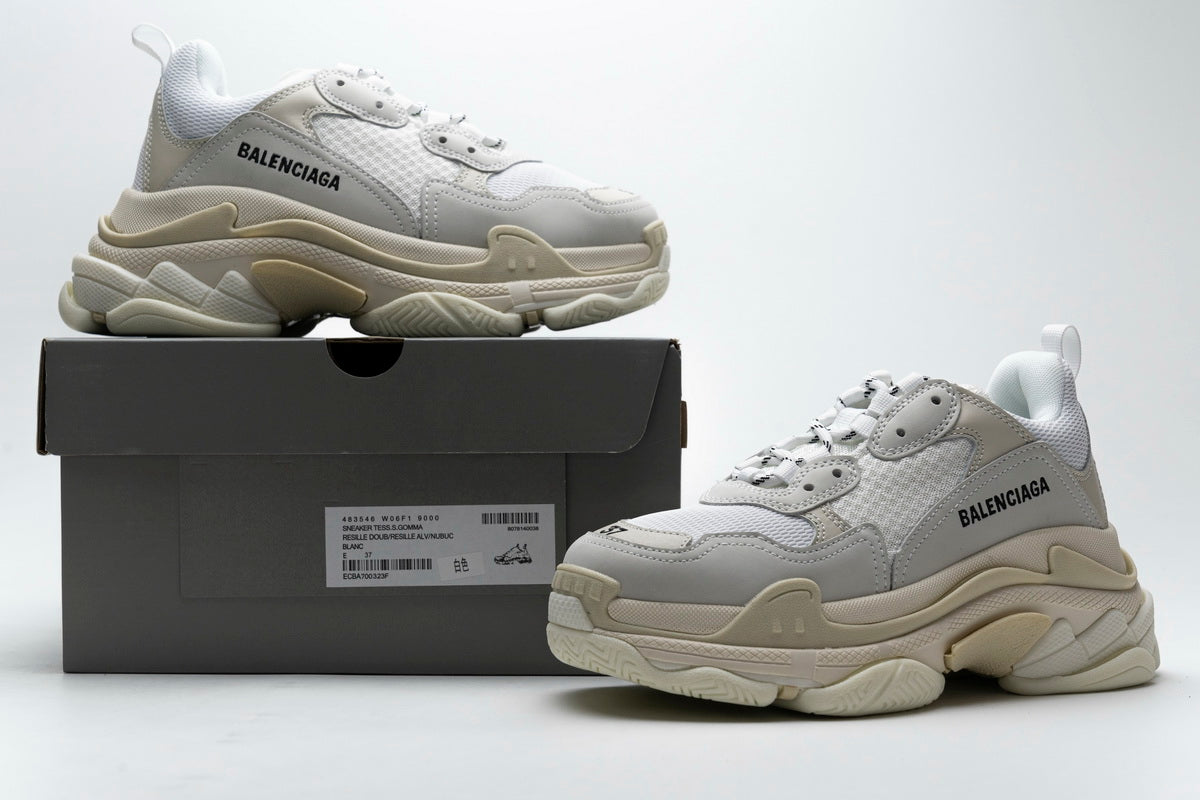 Balenciaga triple discount s white tan