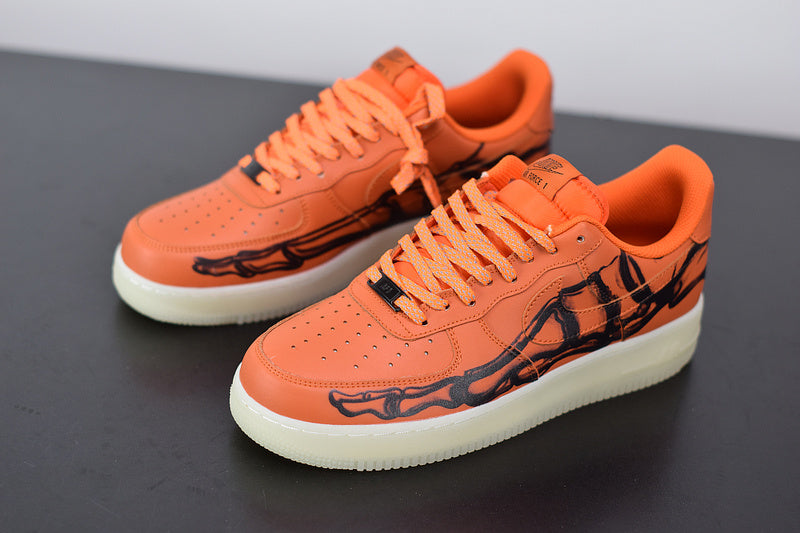 Nike Air Force 1 Low Skeleton 'Brilliant Orange' – Sole Exotica