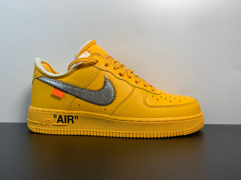 Air Force 1 x OFF-WHITE University Gold Sneakers/Shoes DD1876-700 (US 11)