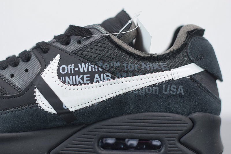 Black off white clearance air max 90