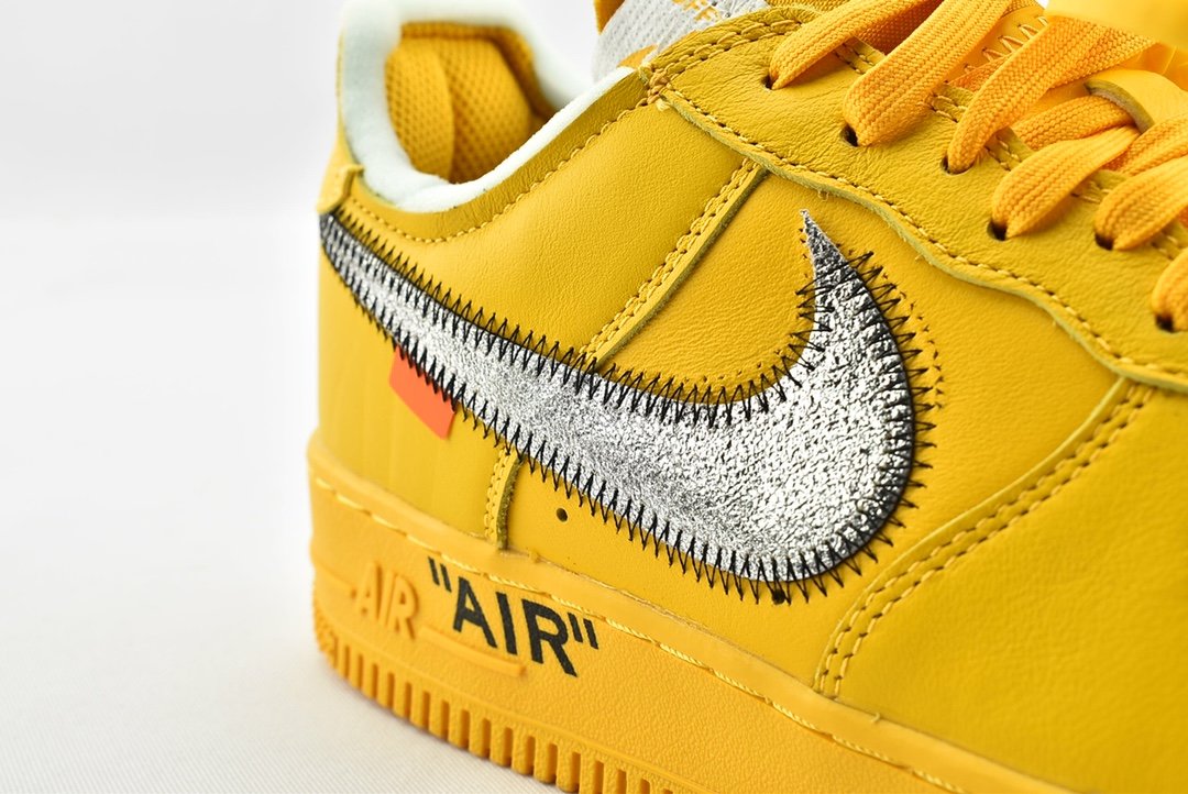 Nike air force top x off white yellow