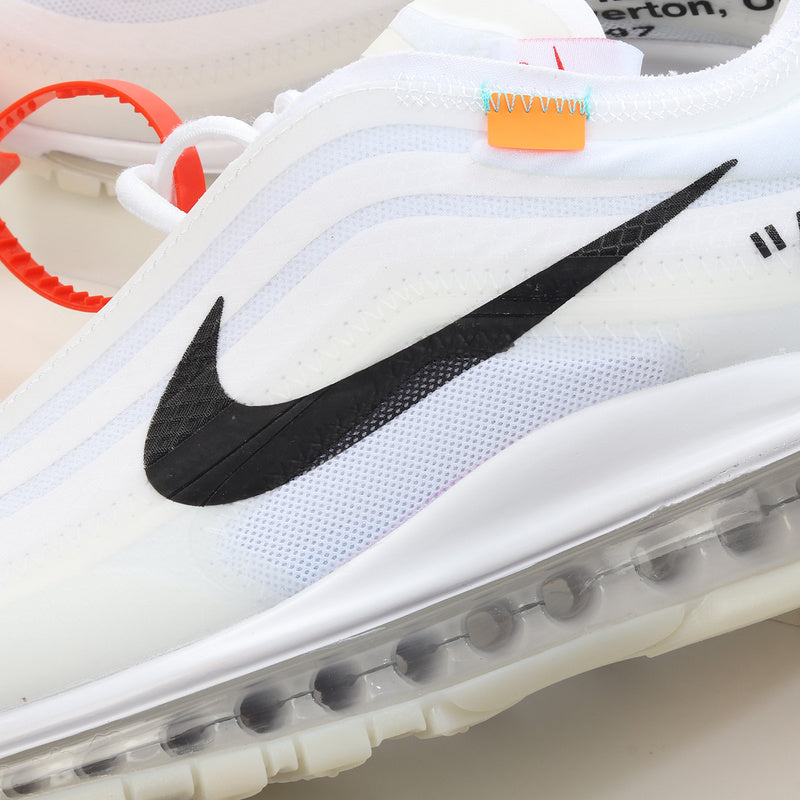 Air max 97 white with best sale black sole